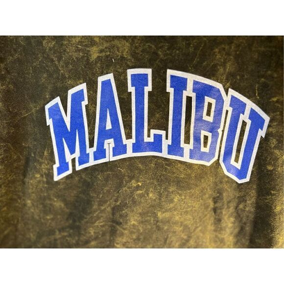 Malibu Forest Green Tie Dye Graphic Tee Large - Picture 3 of 6